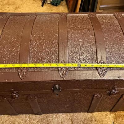 Vintage Trunk With Art Mystery 