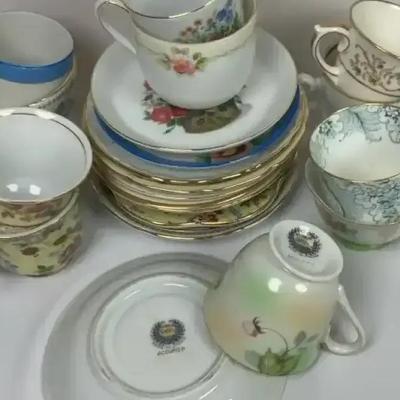 Demitasse Cups & Saucers  (1 - Occupied Japan)
