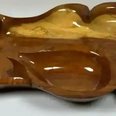 Asymmetrical Style Wooden Tray