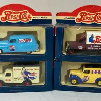 Die-Cast Pepsi-Cola Model Delivery Vehicles