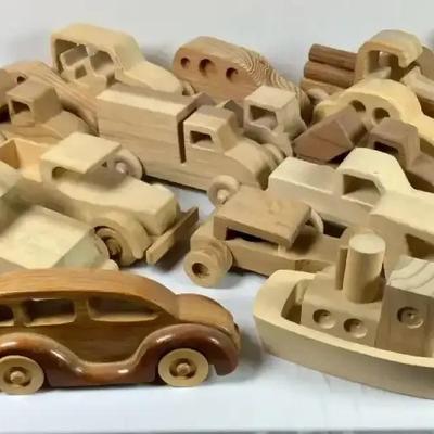 Handmade Wooden Toy Cars, Trucks & Boat