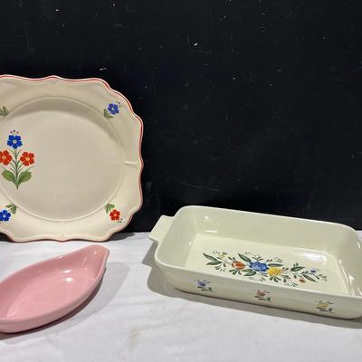 Asta Baking Casserole Dish, Universal Cambridge Platter & Chantal Individual Baker