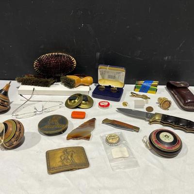 Kershaw Folding Field Knife + Personal Items 