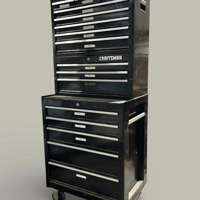 Craftsman Rolling Tool Chest W/ Organized Tools Mystery Lot 
