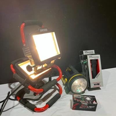 Craftsman Halogen Portable Work Lights, Rayovac & Lumilite Flashlights