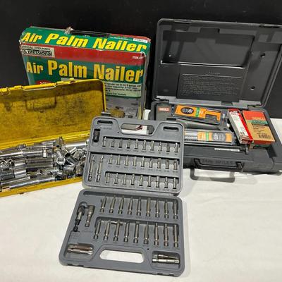 Pneumatic Brad Nailer Kit, Senco Brad Nailer, Air Palm Nailer, Bit Set + More