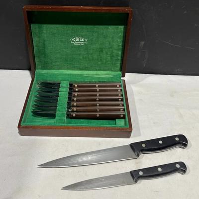 Vintage Cutco Steak Knives + J A Henckels International Knives