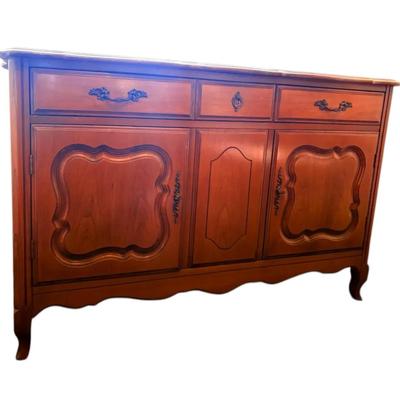 French Provincial Style Dining Room Buffet Cabinet