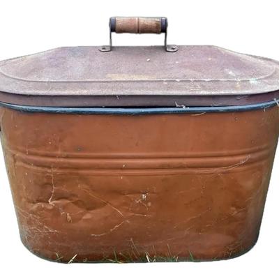 Vintage Copper Boiler Wash Tub (#2)