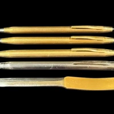 Gold-Filled Cross Pens & Letter Opener