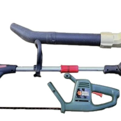 Craftsman Leaf Blower, Weedwacker, and Black & Decker Trimmer
