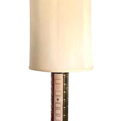 Table Lamp With Faux Book Base