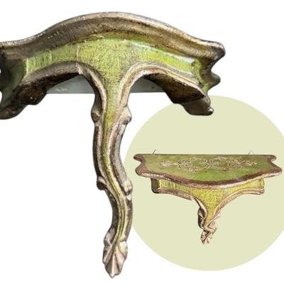 Small Vintage Italian Giltwood Wall Sconce 