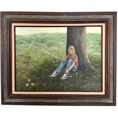 Framed Painting, Signed by B.K. Bellinger (32”x25”)