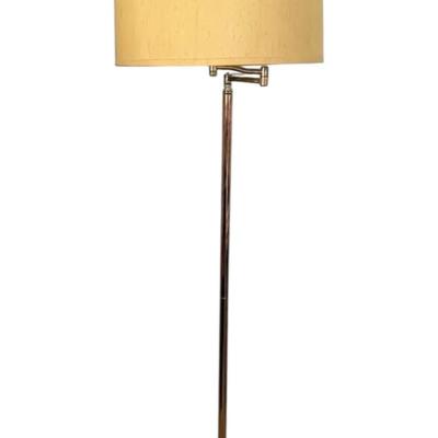 Adjustable Floor Lamp With Brass Finish 
