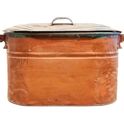 Vintage Copper Boiler Wash Tub (#1)