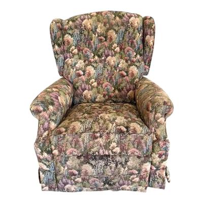 La-Z-Boy Floral Patterned Manual Recliner Armchair