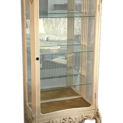 French Provincial Style Curio Cabinet