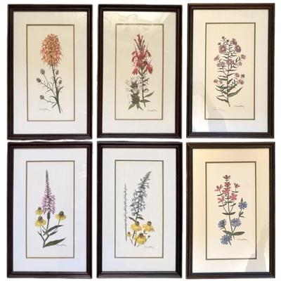 Framed Limited Edition Floral Prints by Ray Harm, One Signed! (11”x17”)