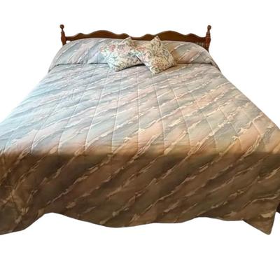 King-Size Wooden Bed Frame (Mattress & Bedding Optional) 