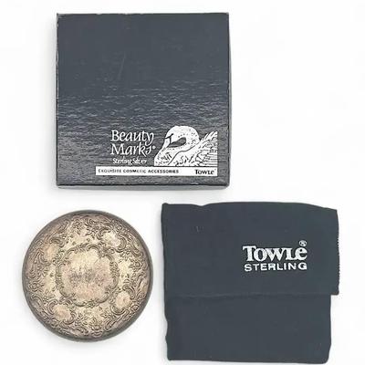 Vintage Towle Sterling Handheld Mirror
