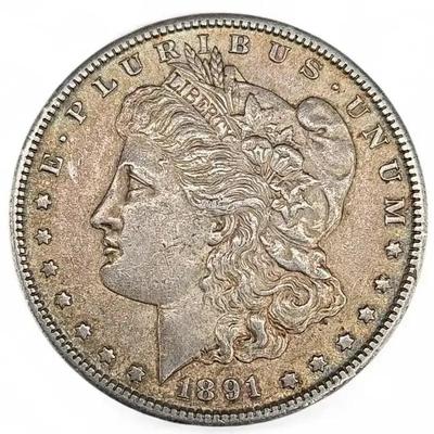 1891 Morgan Silver Dollar