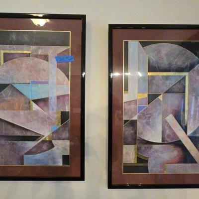 29 And A Half By 40 1/2 Modern Artwork Pair