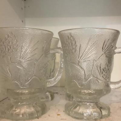 Set Of 4 Glass Mugs