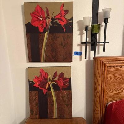 Three-piece wall decor set canvases are 16 x 20
