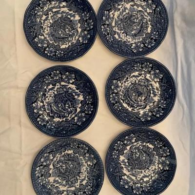 Set Of 6 Coaching Taverns 5 3/4" Saucer
