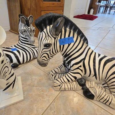 Zebra Floor Statues