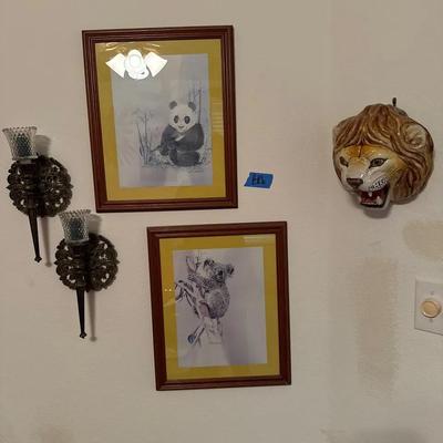 Five Piece Set Of Wall Decor