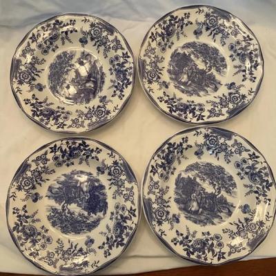 Set Of 4 Ceramica Quadrifoglio 9” Bowl
