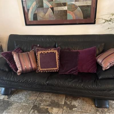 Lot Of 8 Purple Throw Pillows