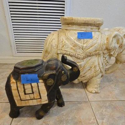 Elephant Floor Decor Two Pieces