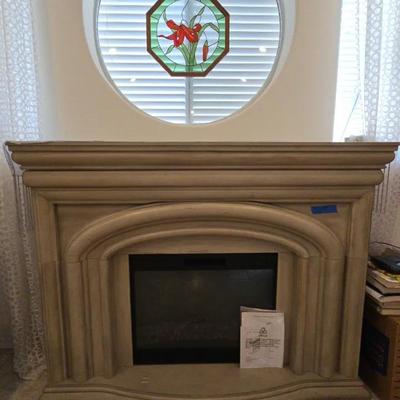 Large Electronic Wooden Fireplace 16"d X 62"w X 48"High