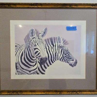 Zebra Wall Art Decor 39 In X 33 In