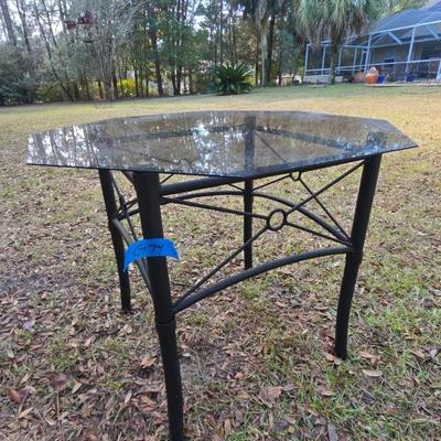 37-in X 37-in Octagon Glass Table