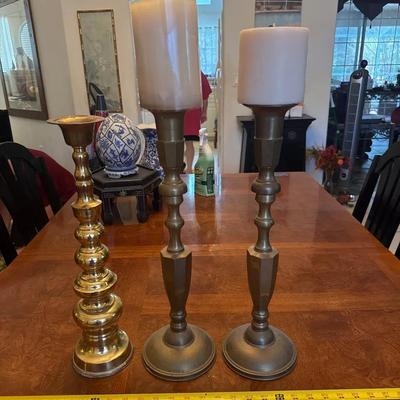 3 Candle Sticks 18” Tall