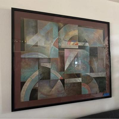 Framed wall decor by Richard Hall 55 1/2 x 45 1/2