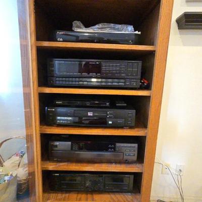 Seven Piece Assorted Stereo And Video Components Only