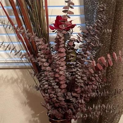 48 Inch Faux Arrangement In A Metal Container