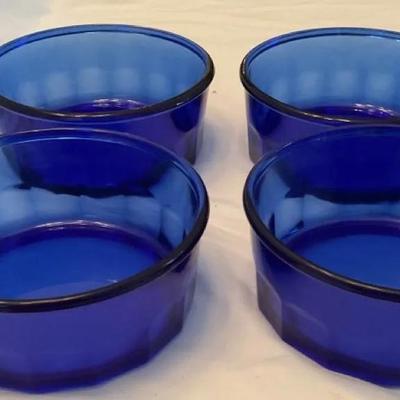 Set Of 4 Cobalt 5/2" Bowls 