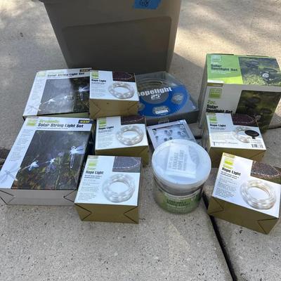 Assorted Rope And Decorative Lighting