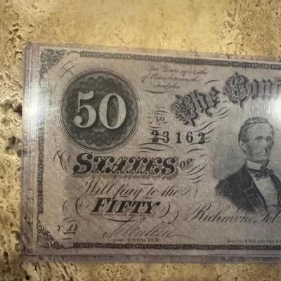 Vintage currency collection