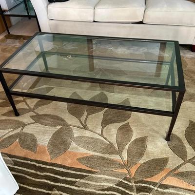 Metal And Glass Coffee Table