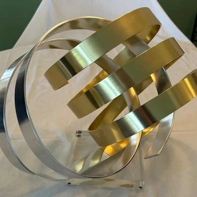 1983 Dan Murphy, Modern Abstract Ribbon Sculpture