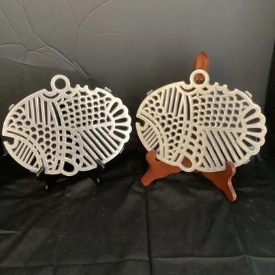 Dansk Cast Aluminum Trivets (2)