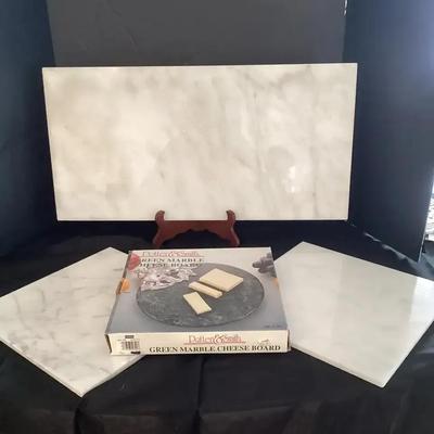 Marble Trivets And Cheese Board