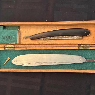 Pair Of Straight Barber Razors